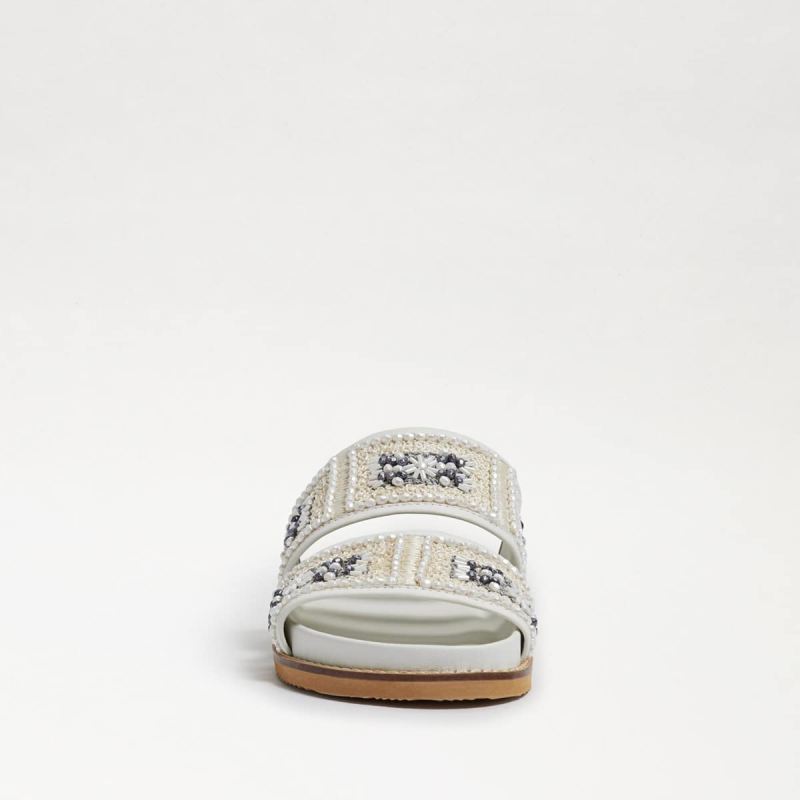 Sam Edelman Otto Embezzled Slide Sandal-White