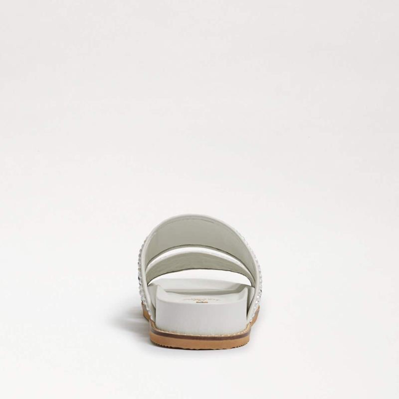 Sam Edelman Otto Embezzled Slide Sandal-White