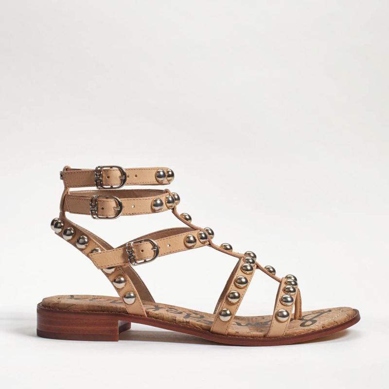 Sam Edelman Eavan Studded Gladiator Sandal-Natural Sand