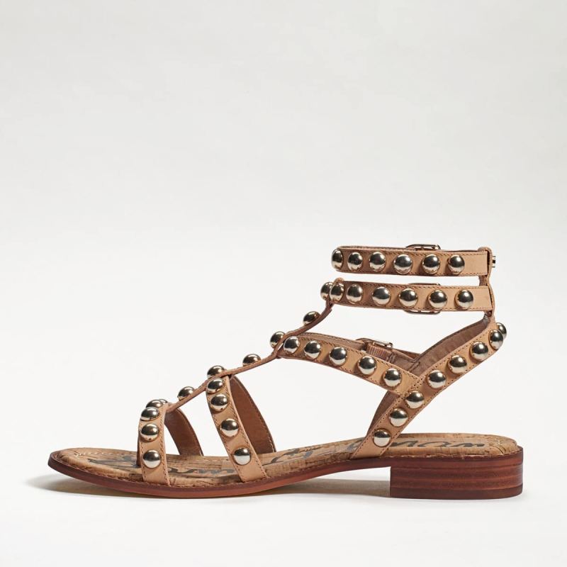 Sam Edelman Eavan Studded Gladiator Sandal-Natural Sand