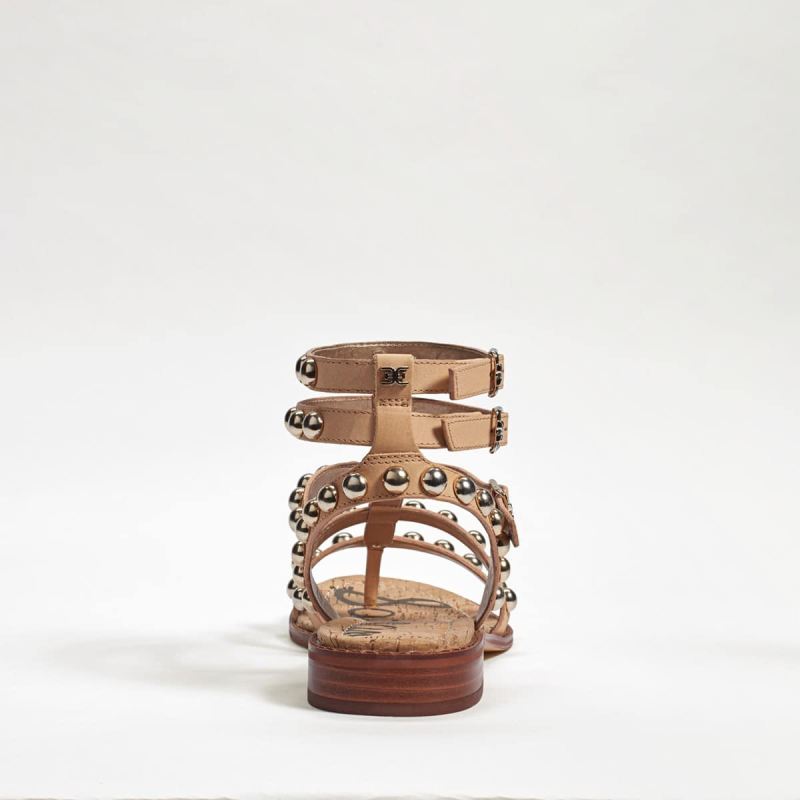 Sam Edelman Eavan Studded Gladiator Sandal-Natural Sand