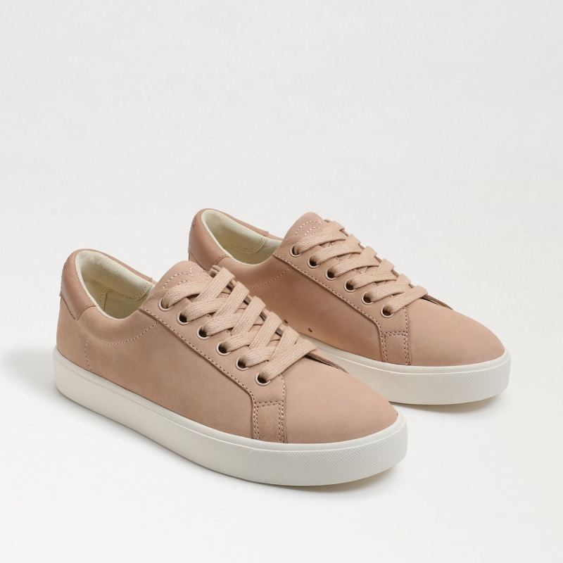 Sam Edelman Ethyl Lace Up Sneaker-Warm Ecru Suede