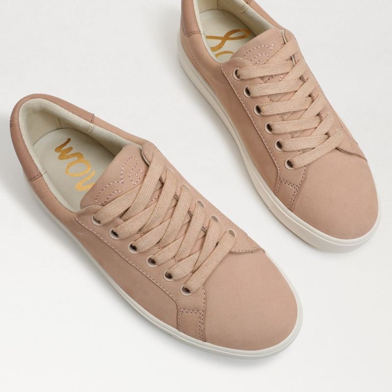 Sam Edelman Ethyl Lace Up Sneaker-Warm Ecru Suede