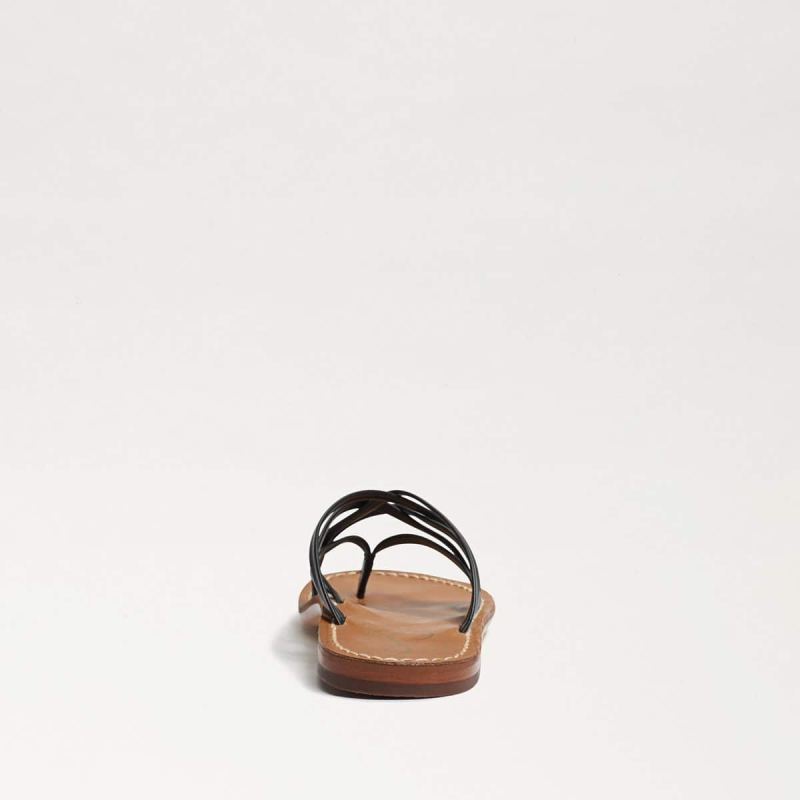 Sam Edelman Marinea Strappy Slide Sandal-Black Leather