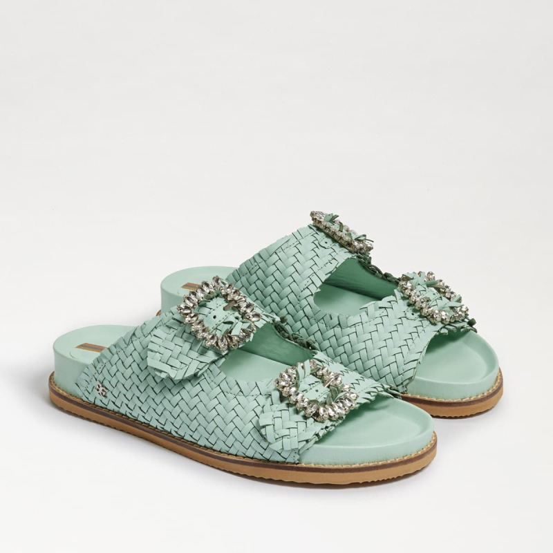 Sam Edelman Oaklyn Embezzled Slide Sandal-Mint