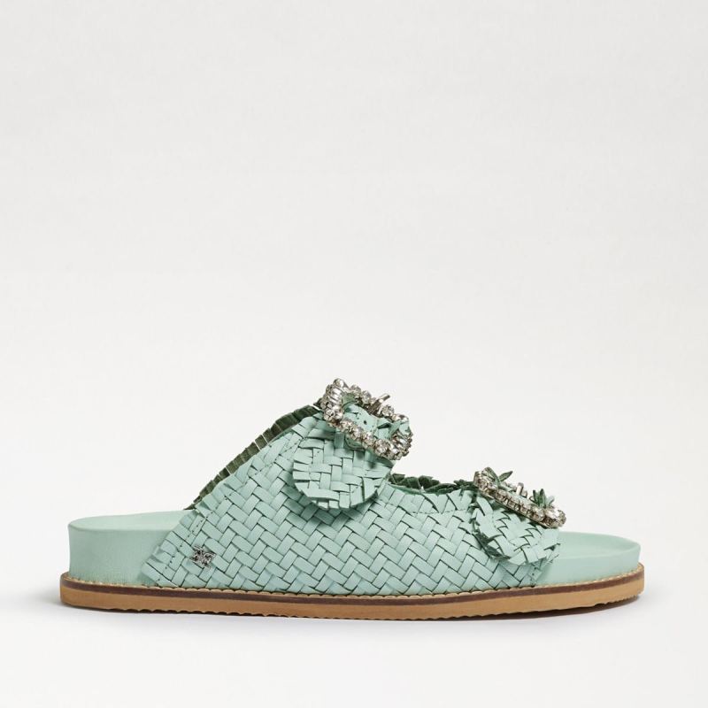 Sam Edelman Oaklyn Embezzled Slide Sandal-Mint