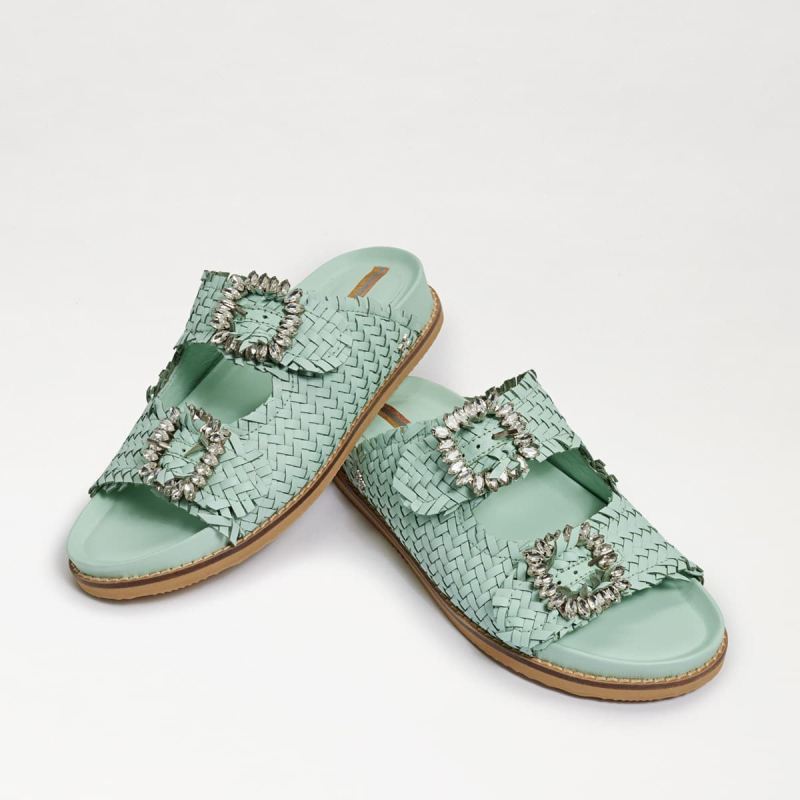 Sam Edelman Oaklyn Embezzled Slide Sandal-Mint