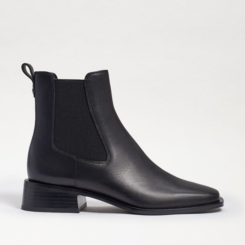 Sam Edelman Thelma Chelsea Boot-Black Leather