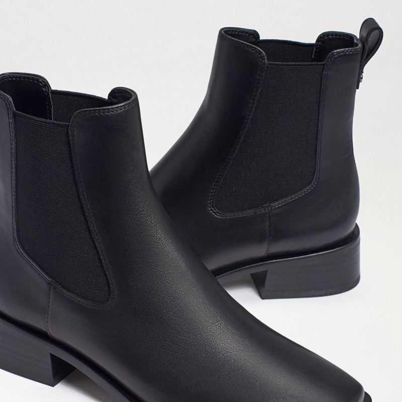 Sam Edelman Thelma Chelsea Boot-Black Leather