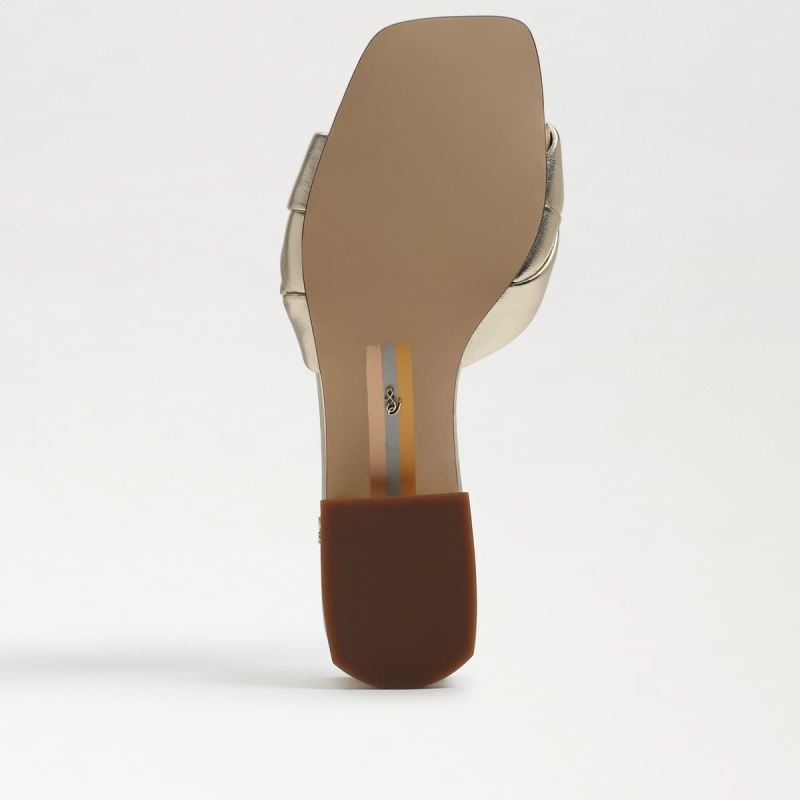 Sam Edelman Dawson Slide Sandal-Gold Leaf Leather