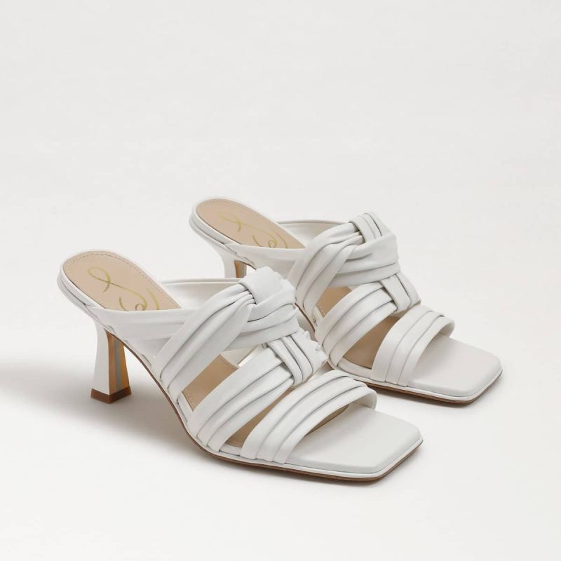 Sam Edelman Karsten Strappy Mule-White Leather