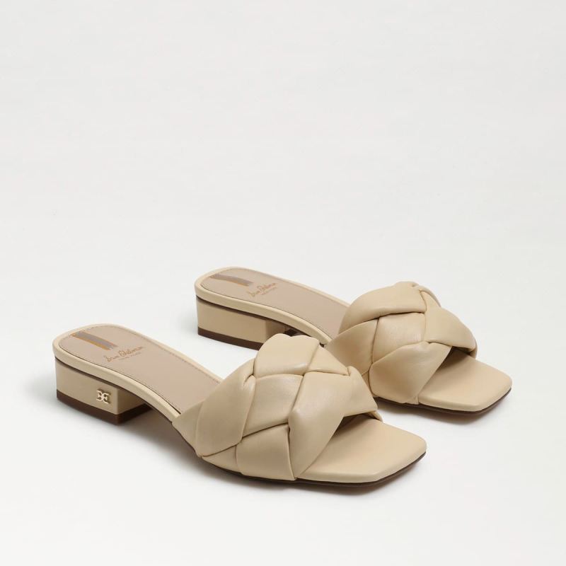 Sam Edelman Dawson Slide Sandal-Eggshell Leather