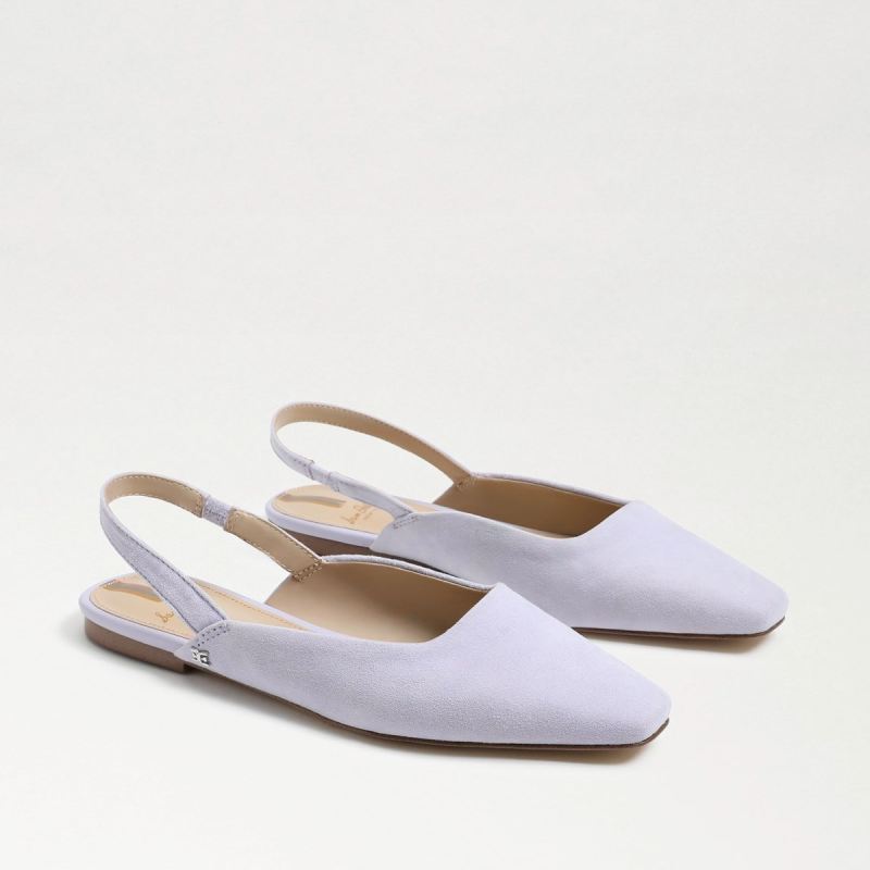 Sam Edelman Connell Slingback Flat-Misty Lilac Suede - Click Image to Close