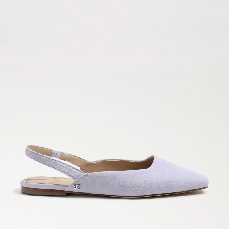 Sam Edelman Connell Slingback Flat-Misty Lilac Suede