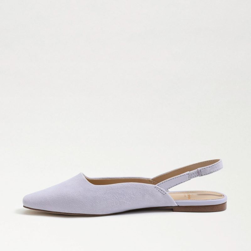 Sam Edelman Connell Slingback Flat-Misty Lilac Suede