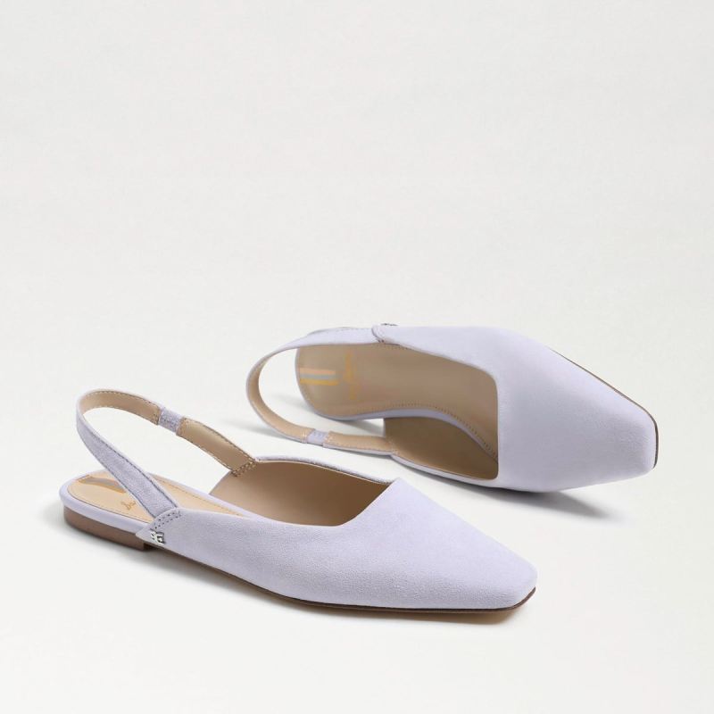 Sam Edelman Connell Slingback Flat-Misty Lilac Suede