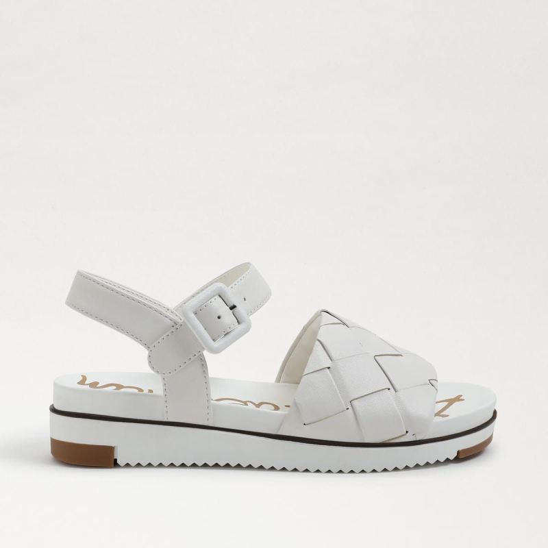 Sam Edelman Adaley Kids Sandal-Bright White Leather