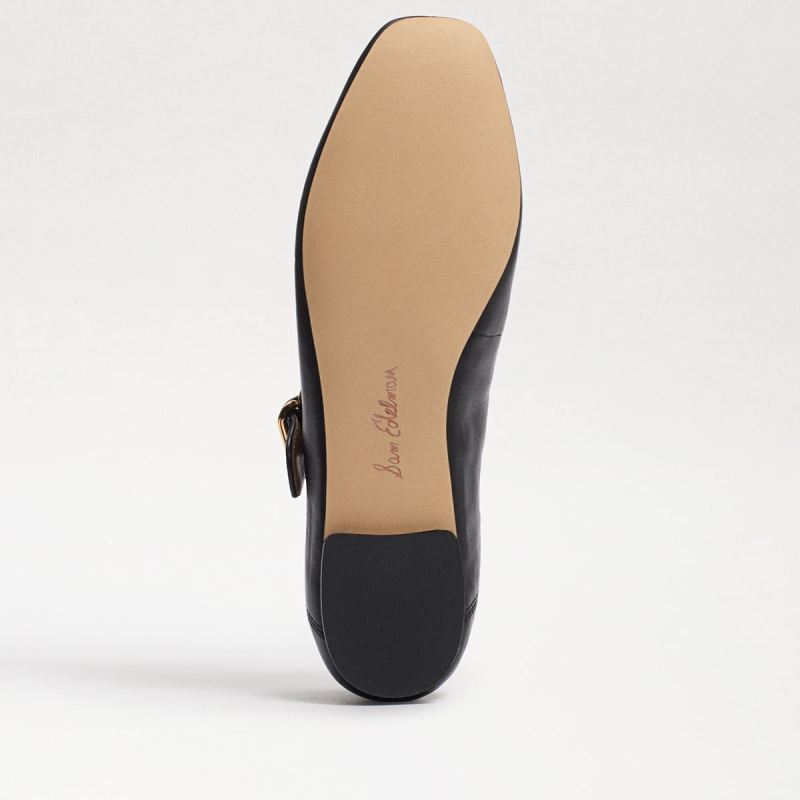 Sam Edelman Michaela Mary Jane Flat-Black Leather