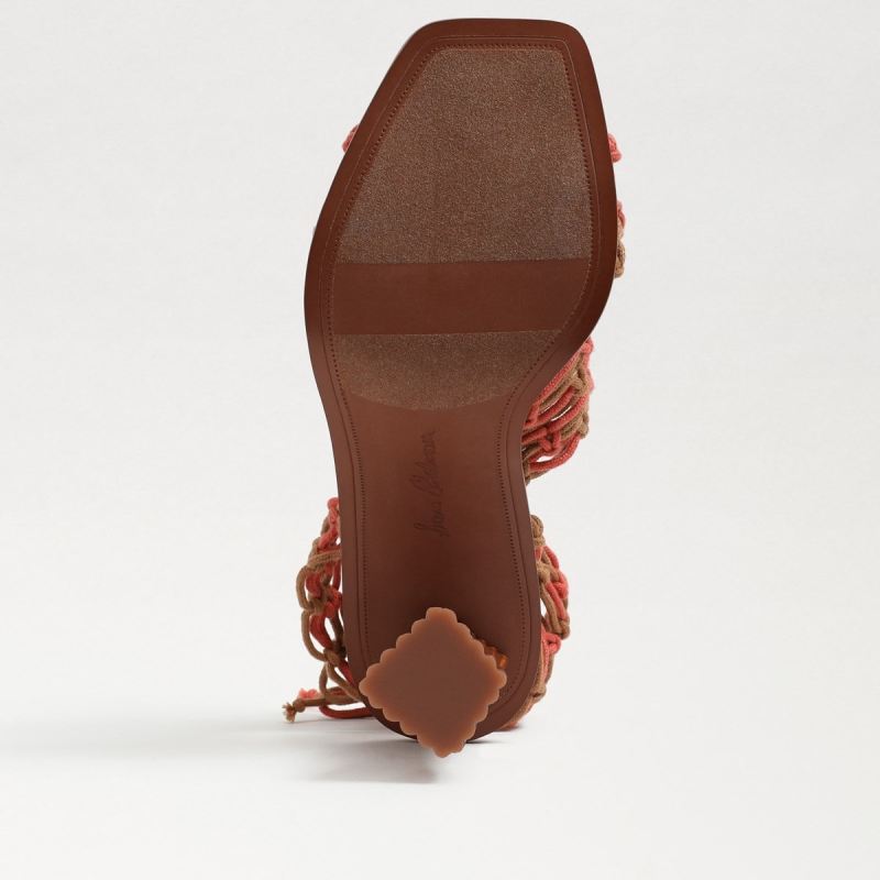 Sam Edelman Harleigh Ankle Wrap Heel-Cuoio/Suns