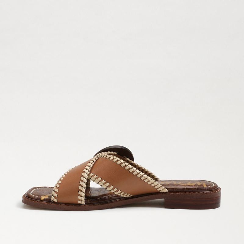 Sam Edelman Harlie Slide Sandal-Lt Cuoio Brown Leather