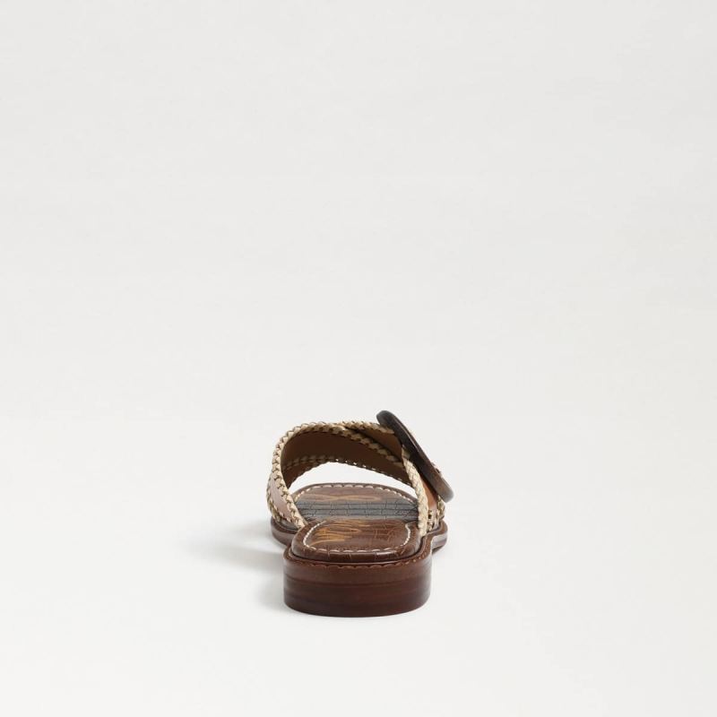 Sam Edelman Harlie Slide Sandal-Lt Cuoio Brown Leather