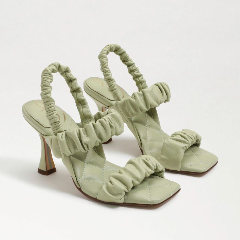 Sam Edelman Marlena Padded Strap Heel-Pistachio Leather Sam Edelman Marlena Padded Strap Heel-Pistachio Leather