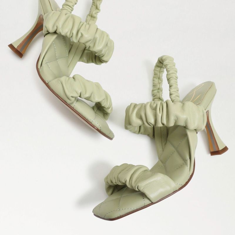 Sam Edelman Marlena Padded Strap Heel-Pistachio Leather
