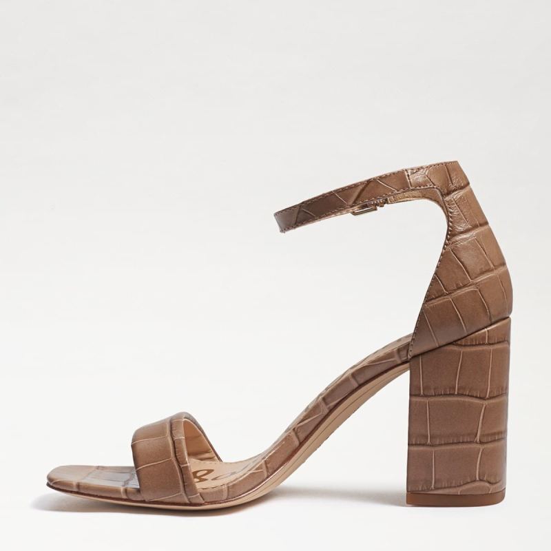 Sam Edelman Daniella Block Heel Sandal-Praline Croc