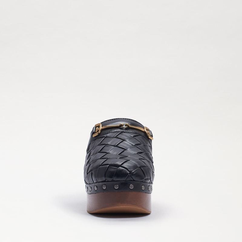 Sam Edelman Hallee Clog-Black Leather