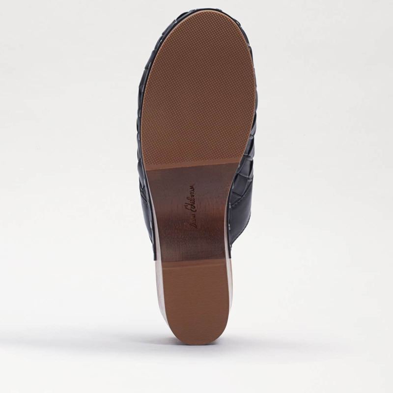 Sam Edelman Hallee Clog-Black Leather