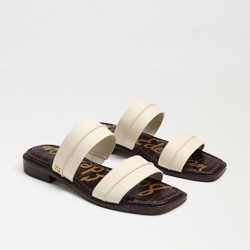 Sam Edelman Haydee Stitch Slide Sandal-Modern Ivory Leather Sam Edelman Haydee Stitch Slide Sandal-Modern Ivory Leather