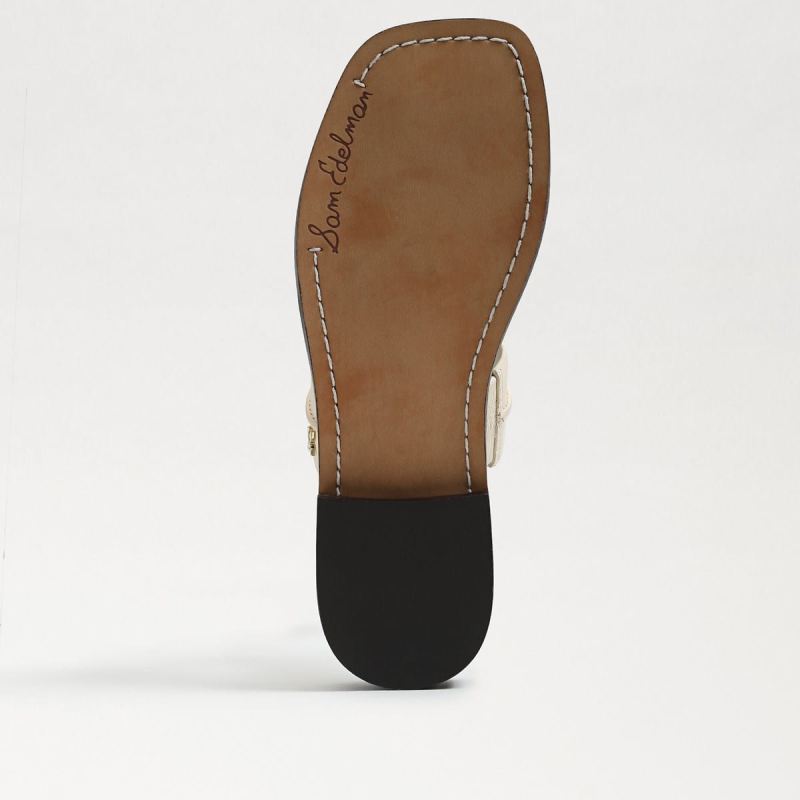 Sam Edelman Haydee Stitch Slide Sandal-Modern Ivory Leather