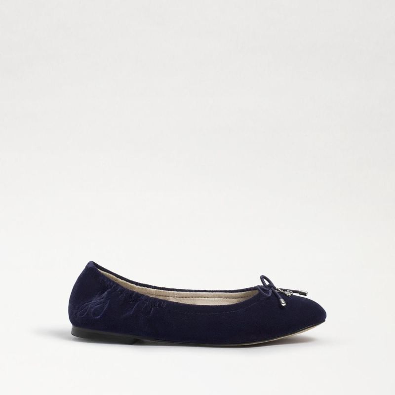 Sam Edelman Felicia Kids Ballet Flat-Grape Velvet