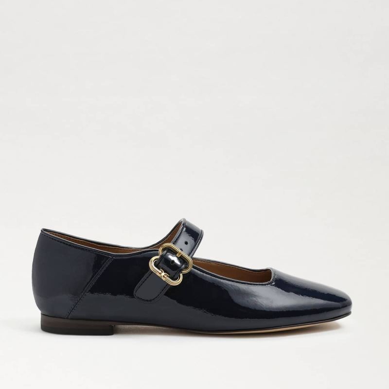 Sam Edelman Michaela Mary Jane Flat-Royal Navy