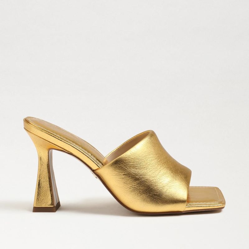 Sam Edelman Carmen Mule Heel Sandal-Sungold Leather