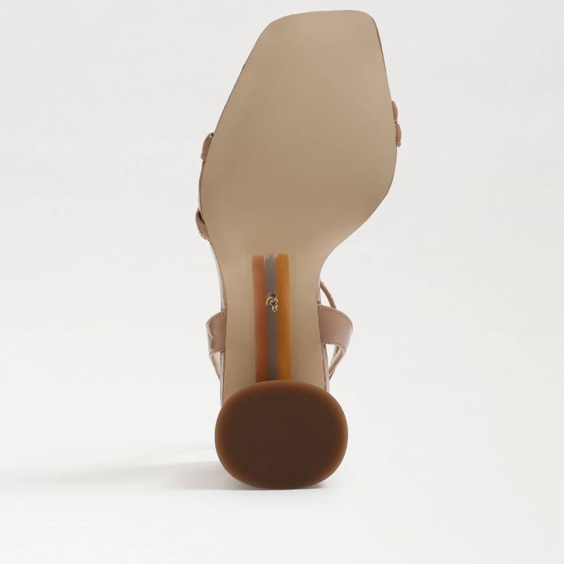 Sam Edelman Kia Block Heel Sandal-Rosa Blush Patent
