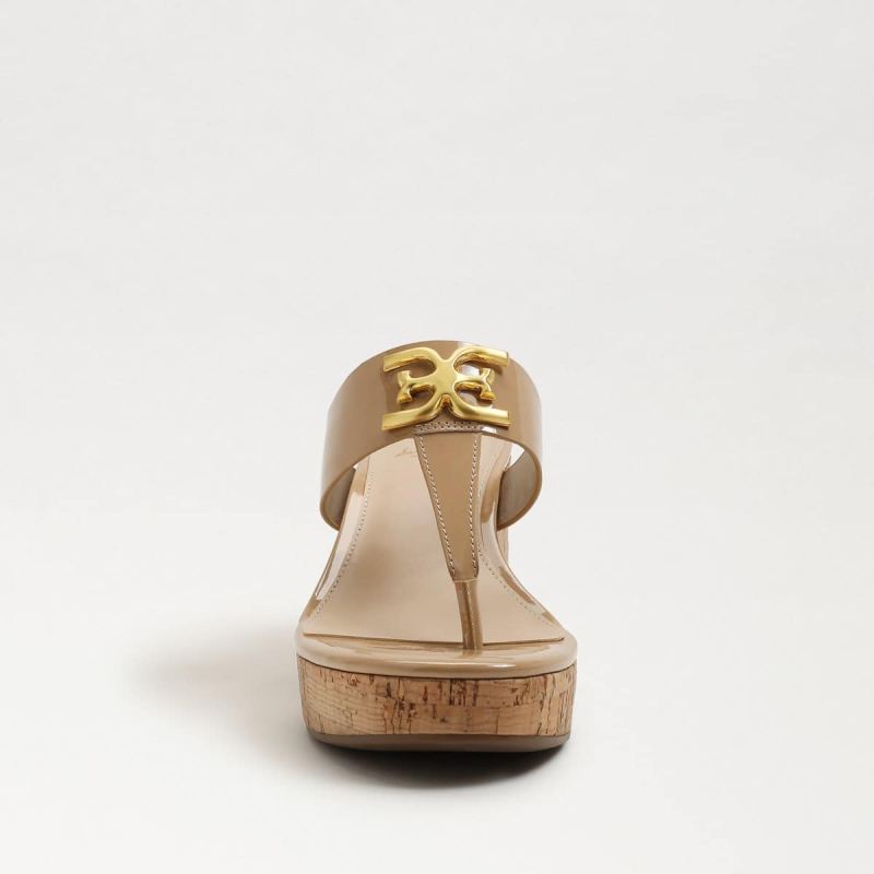 Sam Edelman Yardlie Platform Wedge-Almond Patent