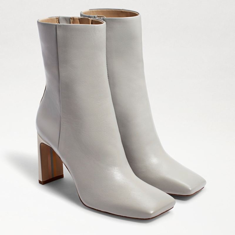 Sam Edelman Anika Ankle Bootie-Pebble Grey Leather