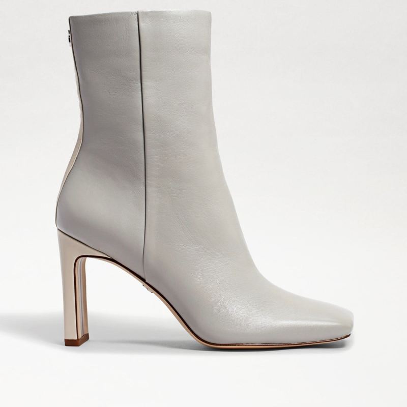 Sam Edelman Anika Ankle Bootie-Pebble Grey Leather