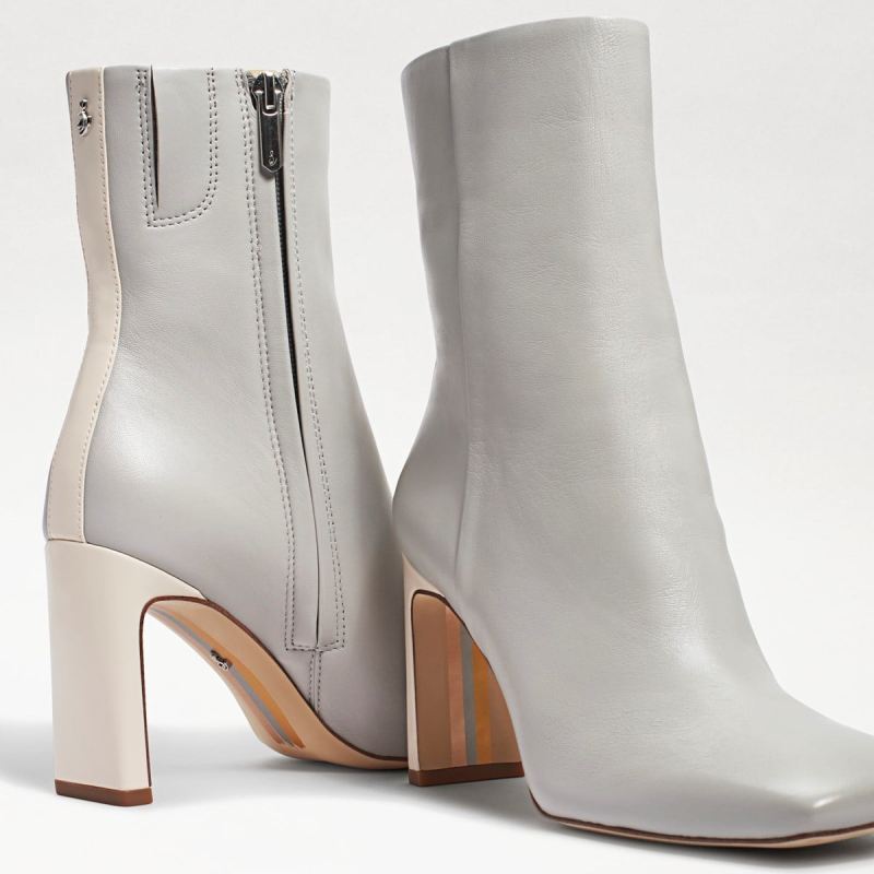 Sam Edelman Anika Ankle Bootie-Pebble Grey Leather