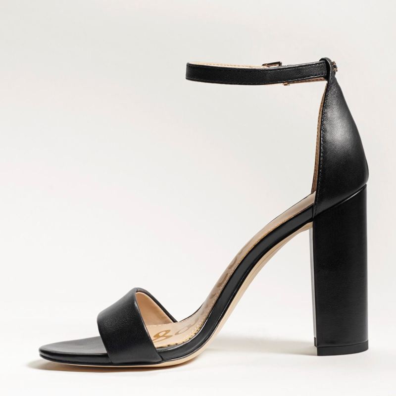 Sam Edelman Yaro Block Heel Sandal-Black Leather
