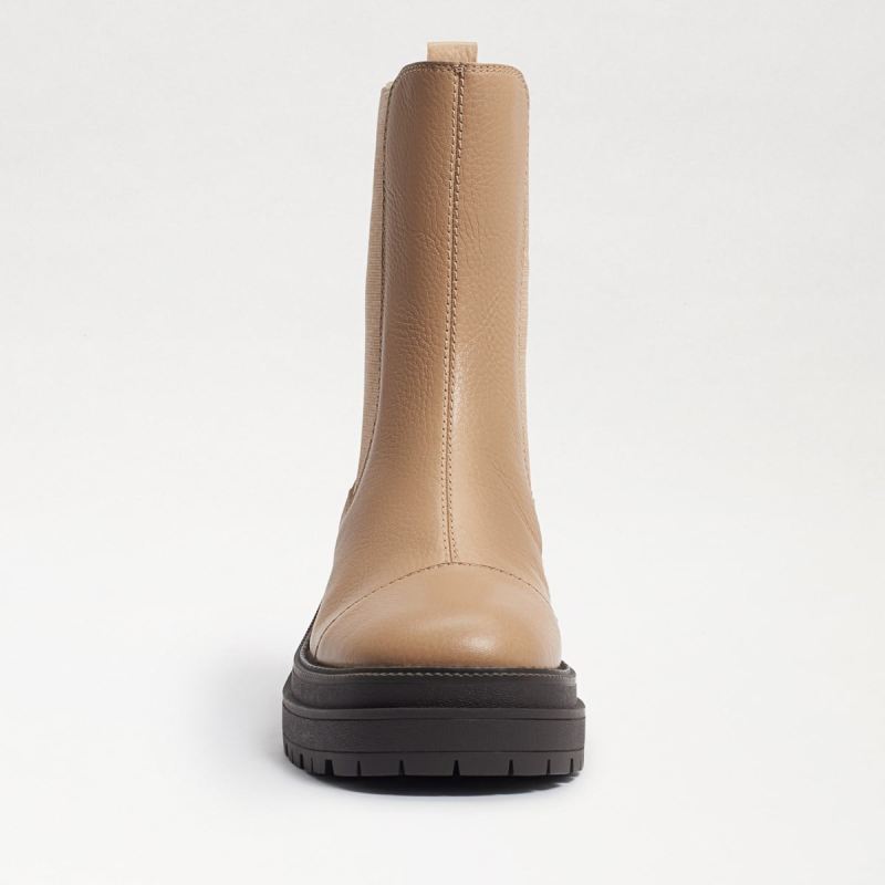 Sam Edelman Wellington Lug Sole Chelsea Boot-Sesame Leather