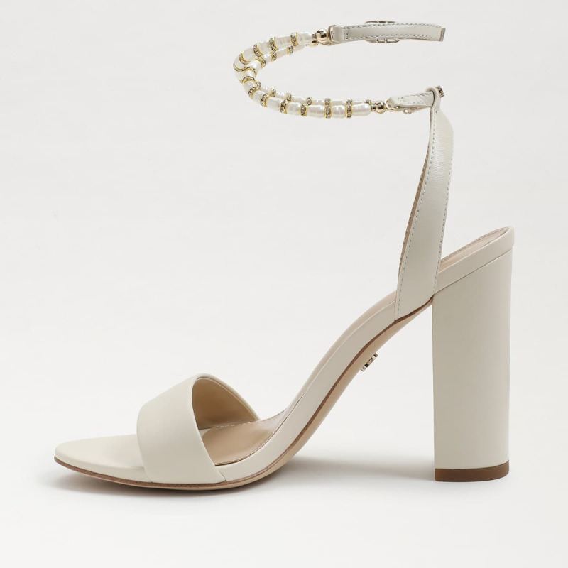 Sam Edelman Yanelli Block Heel Sandal-Modern Ivory Leather