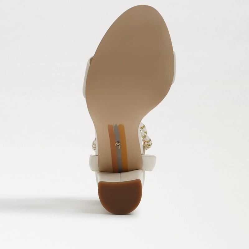 Sam Edelman Yanelli Block Heel Sandal-Modern Ivory Leather