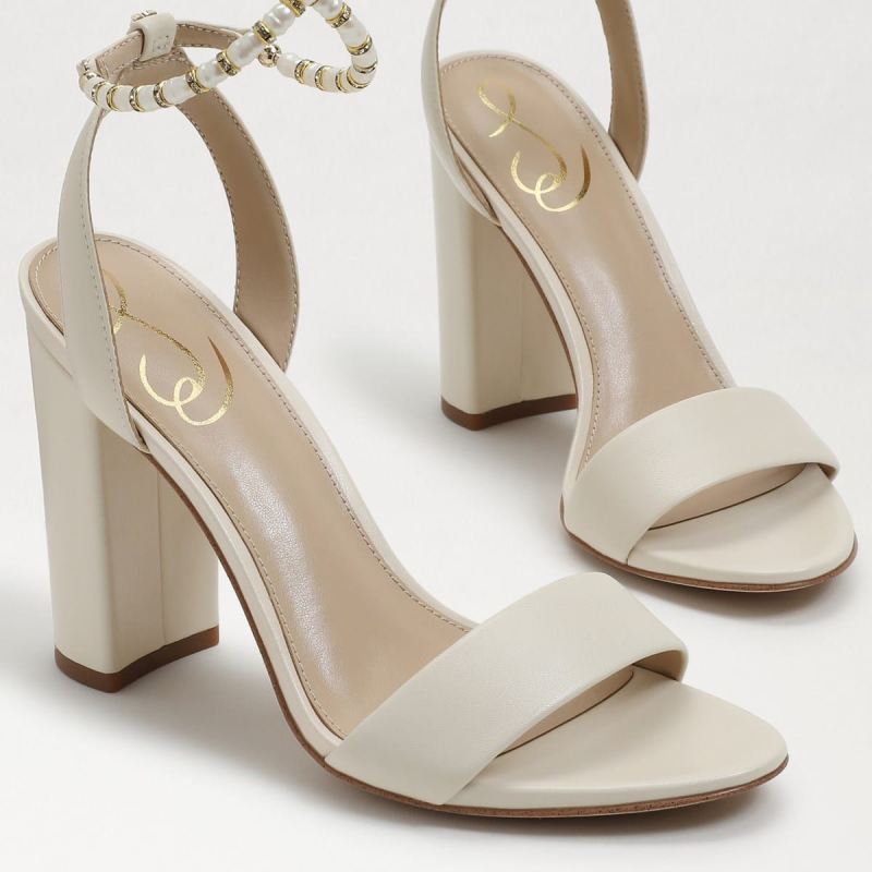 Sam Edelman Yanelli Block Heel Sandal-Modern Ivory Leather