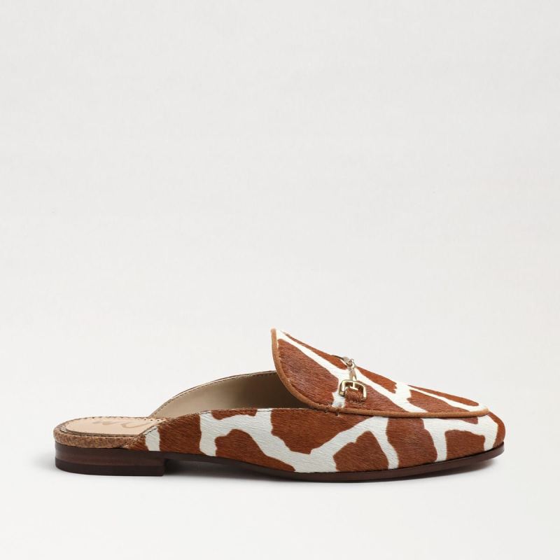 Sam Edelman Linnie Bit Mule-Ivory/Tan Giraffe Brahma