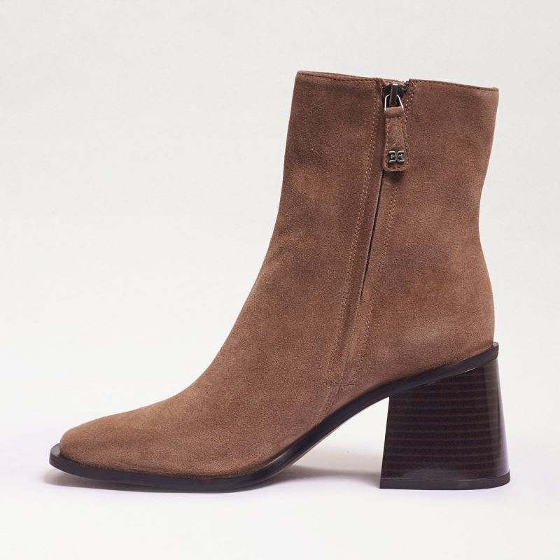 Sam Edelman Winnie Ankle Bootie-Deep Taupe Suede