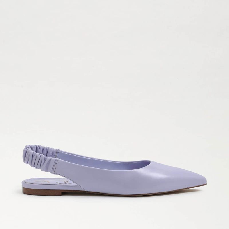 Sam Edelman Whitney Pointed Toe Slingback Flat-Misty Lilac Leath