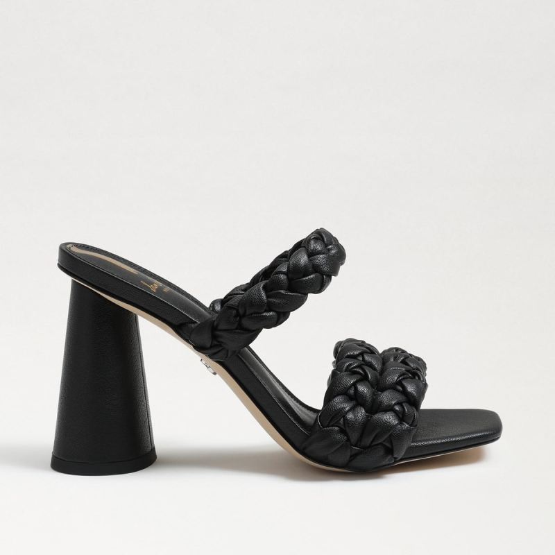 Sam Edelman Kendra Block Heel Mule-Black Leather