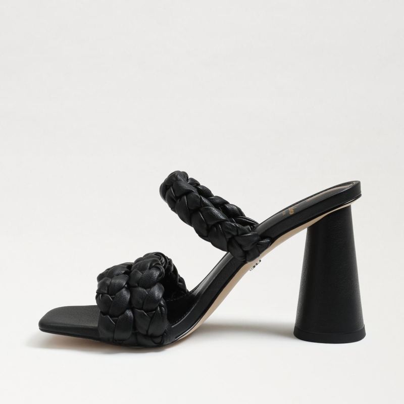 Sam Edelman Kendra Block Heel Mule-Black Leather